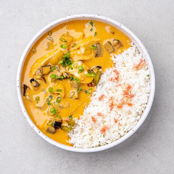 Chicken Rendang Curry With Hom Mali (Thai Jasmine) Rice